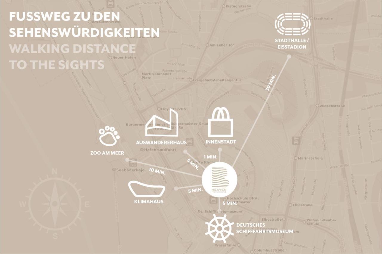 Bheaven I Columbus Premium Apartment Bremerhaven Exterior foto
